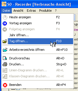 S0-Recorder - Menü ? Kontexthilfe