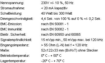 S0-Recorder - Marmitek X10 Steckdosen-Dimmer LM12 Datenblatt